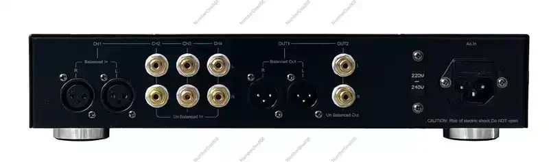 768 Type Vacuum Tube Preamplifier Aluminum Alloy Wire Drawing Process With 6J1 Or 6C1 Vacuum Tube 110V 220V