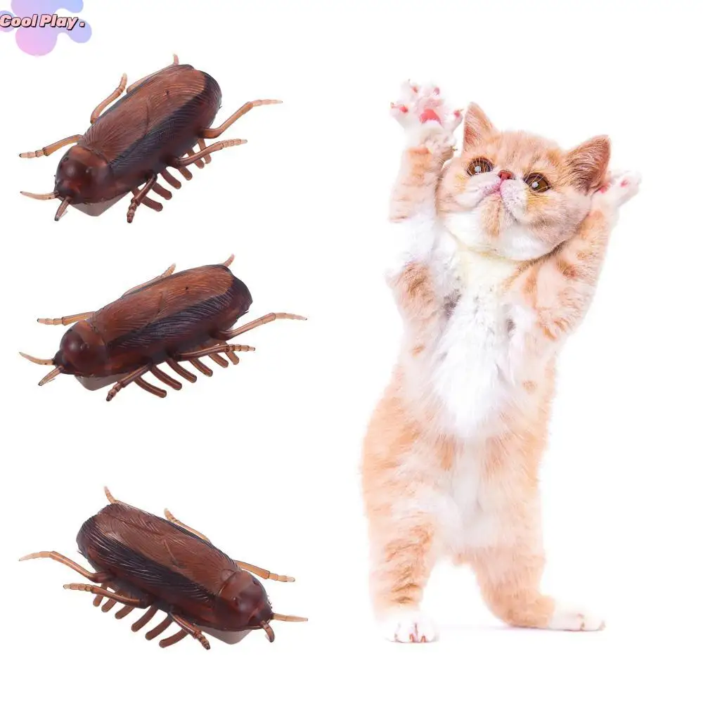 

Pet Cat Puppy Novelty Gag Toys Electronic Cockroach Training Play Toy Battery Kids