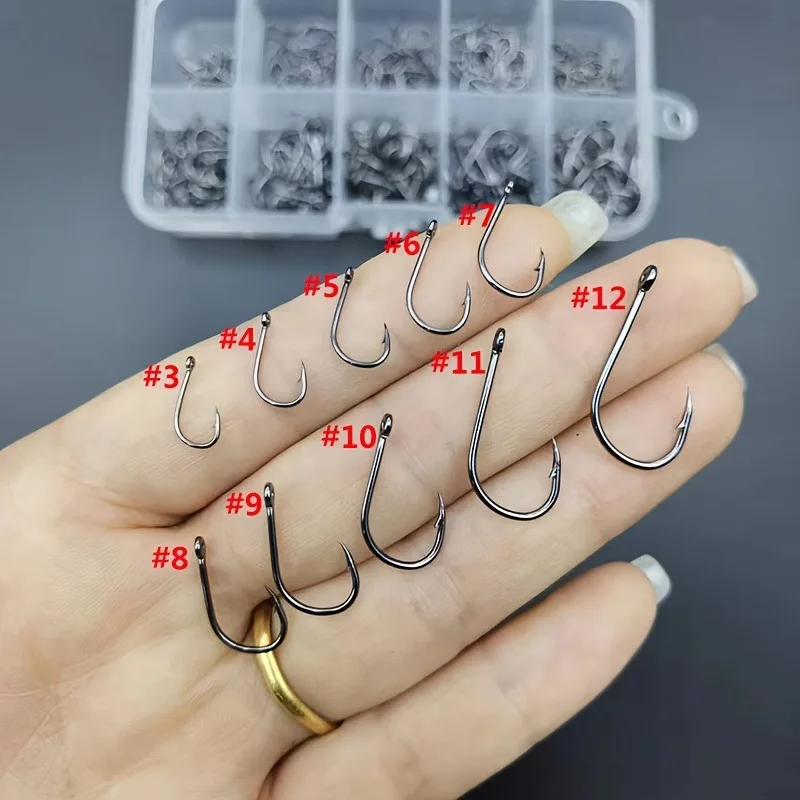 500pcs Sharp Fishing Hooks 3