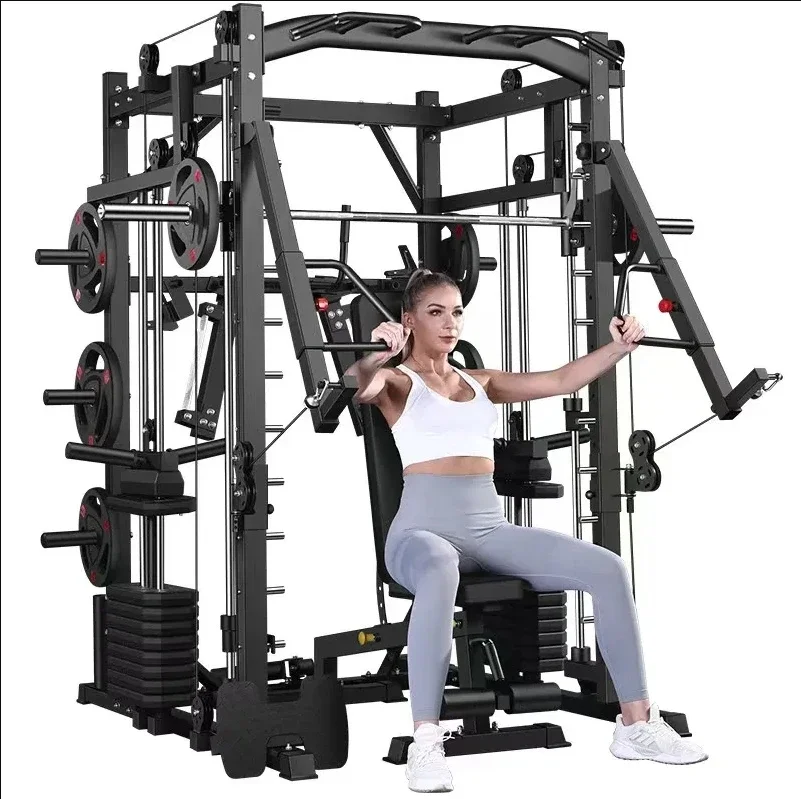 Equipamento de fitness para casa, estrutura de agachamento profundo, máquina multifuncional, gaiola de energia, rack de agachamento