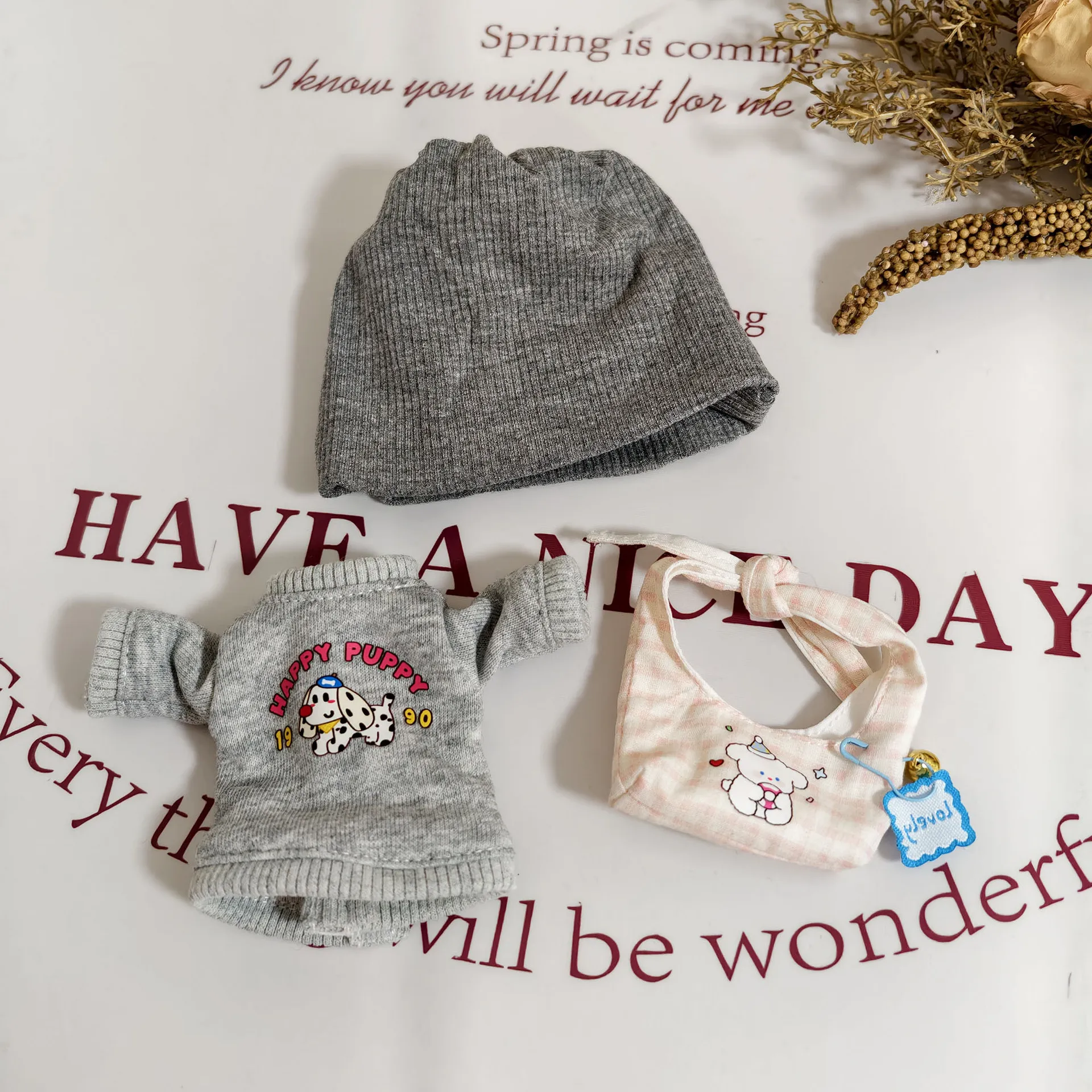 ملابس POPMART 20 سنتيمتر Zsiga ملابس دمى "مكان الخيط" مجموعة قبعات بقلنسوة كرتونية-1/8 ملابس BJD مفصلية لأخت غازي #5