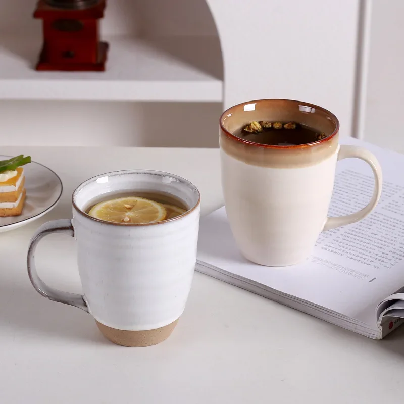 Retro Simple Ceramic Mug Household Drinking Water Ceramic Water Cup High-end Sense Office Ceramic Mug Funny Mugs Coffee Cups Bar