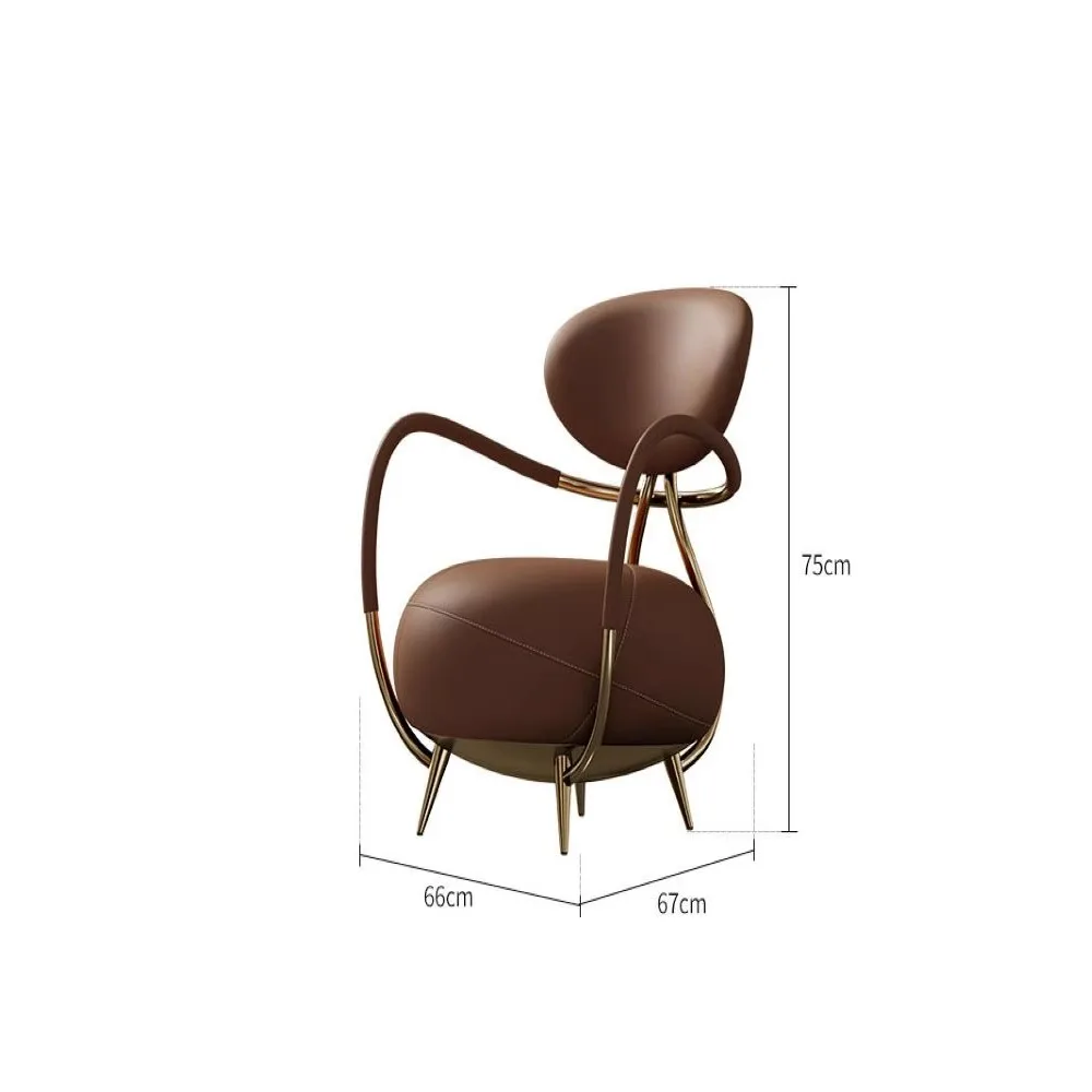 

Leisure Comfortable Creative Villa Living Room Home Seat Modern Light Luxury Backrest Sofa Chair