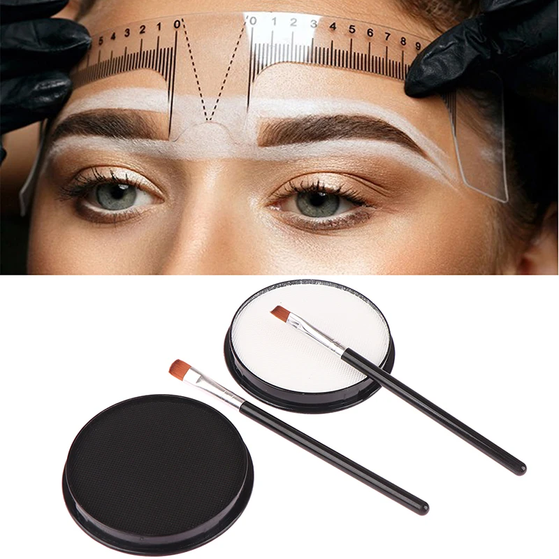 

30g Microblading Eyebrow Marker White Tattoo Brow Paste Eyebrow Permanent Makeup Mapping Paste Brow Lip Shape Position Tools