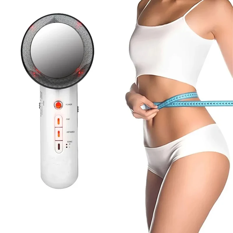 Productos de belleza de tendencia, masajeador corporal 3 en 1 de mano, ultrasonido infrarrojo EMS, masajeador adelgazante corporal infrarrojo EMS