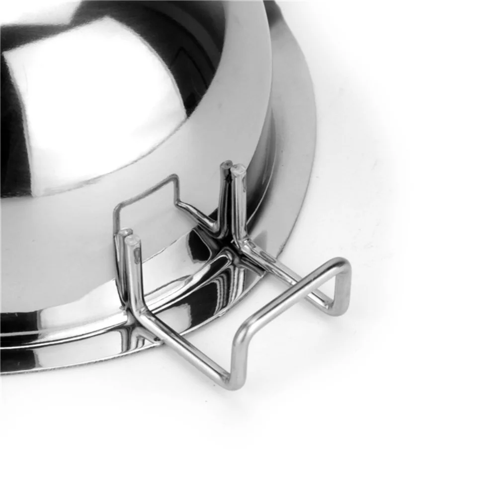 

14Cm Stainless Steel Chocolate Melting Pot 304 Double Pour Spouts Flat Bottom Non Slip Design For Butter Cheese