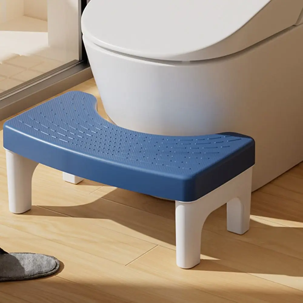 

Portable Removable Toilet Seat Stool Non-slip Plastic Foot Stool Anti Curling Leg Thickening Poop Stool Bathroom Step Stool