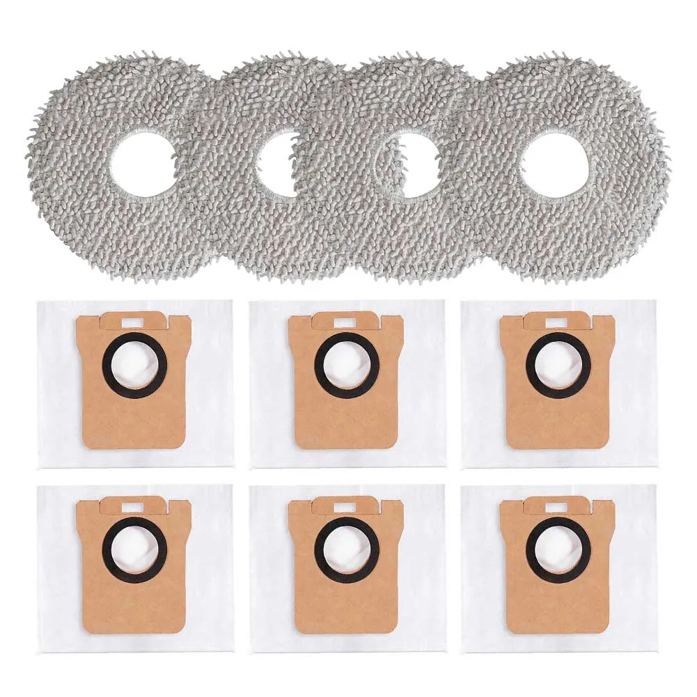 

For Xiaomi For Mijia B116 X20+ Robot Vacuum Dust Bags And Mop Cloths Microfiber Replacement Parts Cleaning Accessories 10pcs