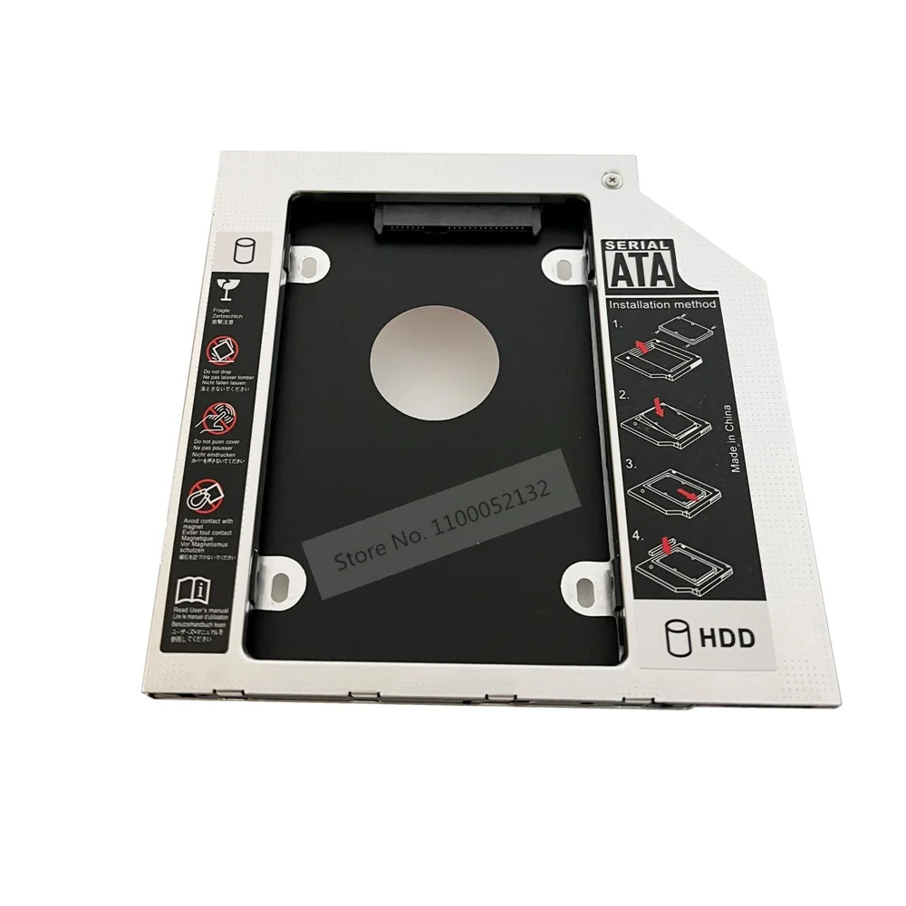 Alumínio 2nd disco rígido hdd ssd gabinete óptico caddy suporte quadro sata para lenovo g500s g505s g405s uj8c2 + lenovo flex 2 15