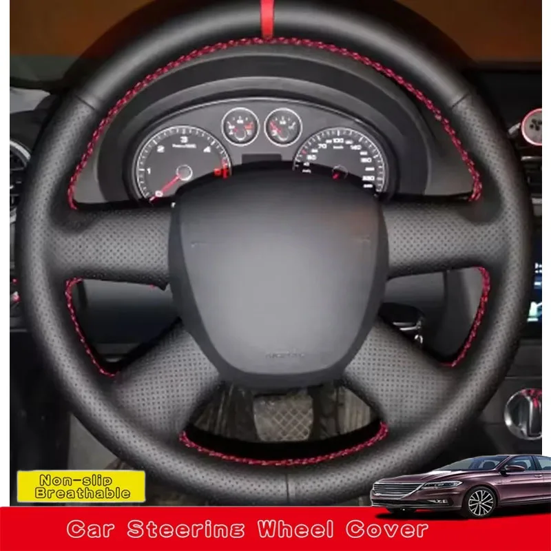 

Custom Hand Sewing Genuine Leather Car Steering Wheel Cover For Audi Old A4 B7 B8 A6 C6 2004-2011 Q7 2005-2011 Q5 2008-2012