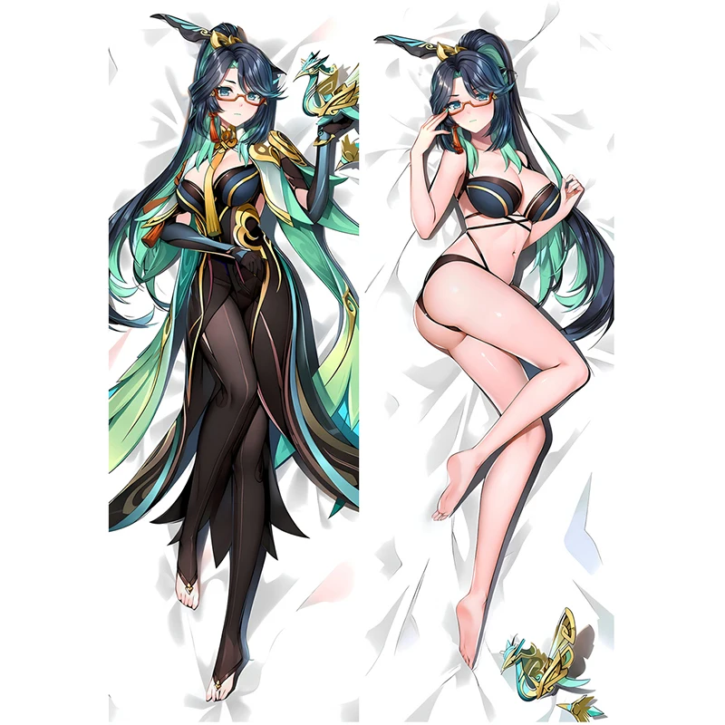 

Genshin Impact Anime Hugging Body Pillowcase Galgame Character Lumine Dakimakura Case Covers Bedding Decorate Pillow Covers