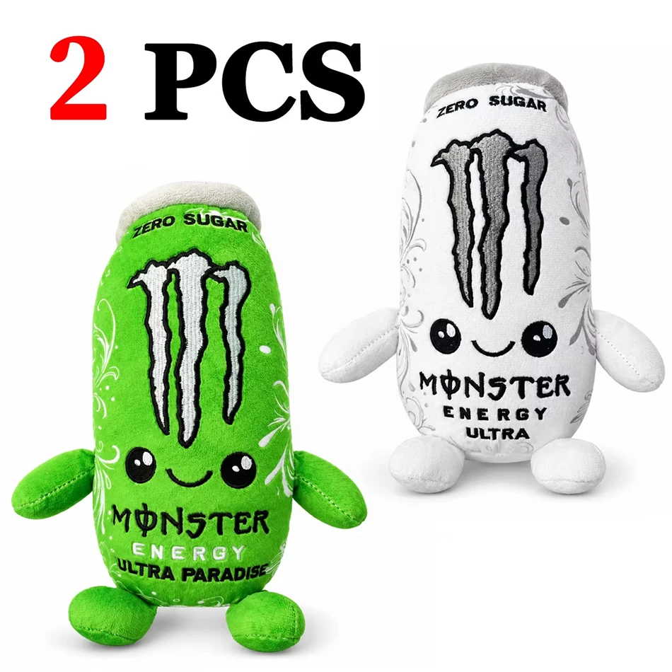 NIEUW – Pluche speelgoed in de vorm van een Monster Energy Drink-blik – schattig, zacht, cartoonachtig knuffeldier, perfect als decoratie voor in huis en als cadeau voor fans en vrienden – nieuw