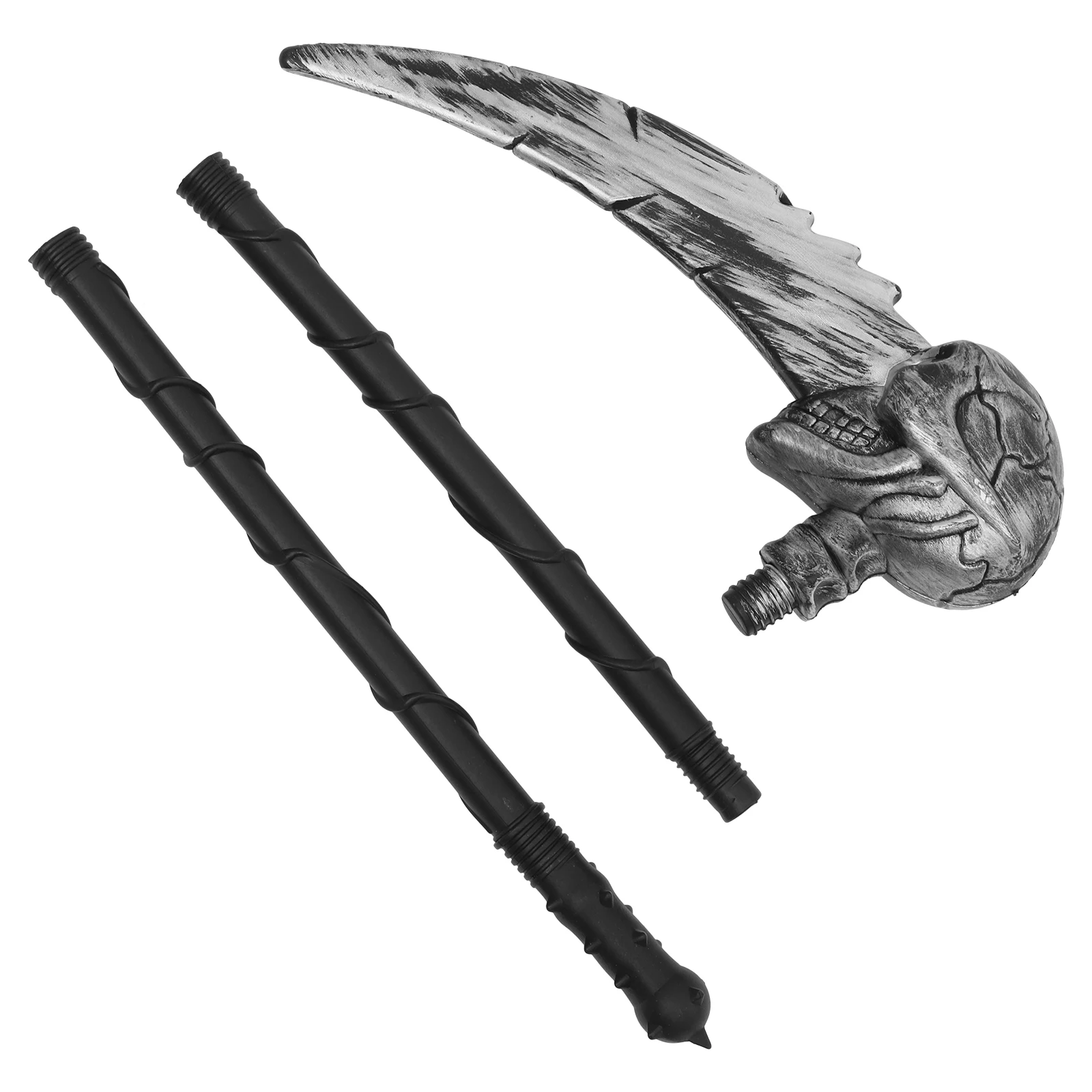 

1pc Halloween Prop Costume Party Cosplay Accessory Realistic Simulated Scythe Decor Large Artificial Wear Resistant Light