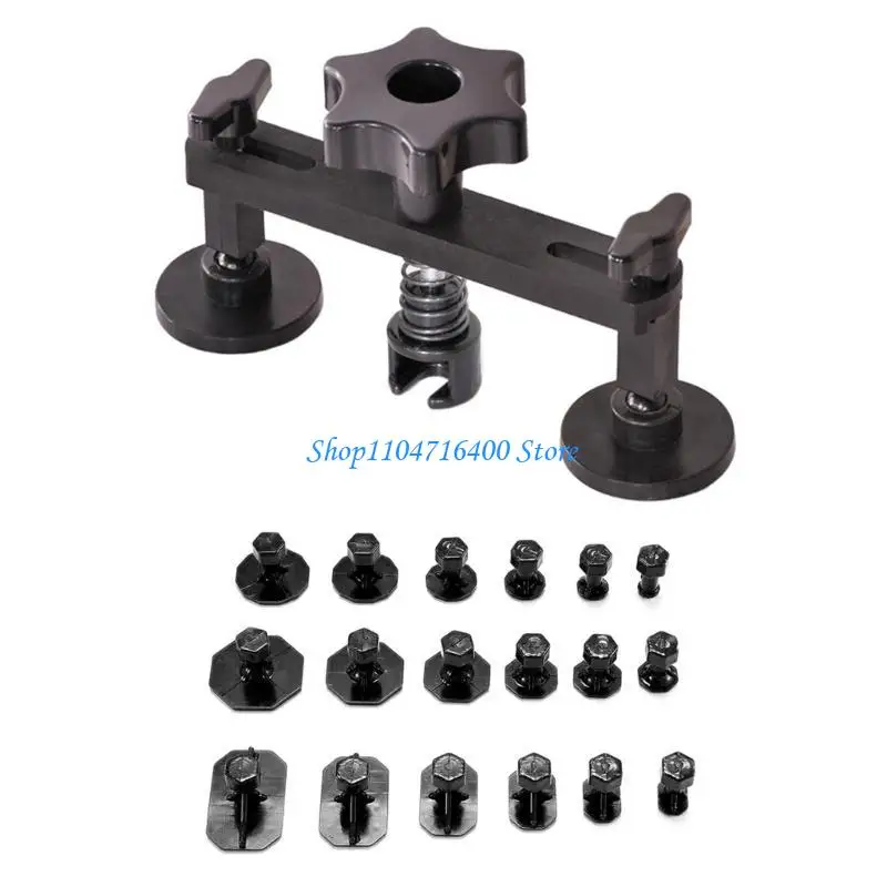 

y1gd Car Dent Repair Tool Fix 18Pcs Pullers Tabs Removal Pulling Bridge Pullers
