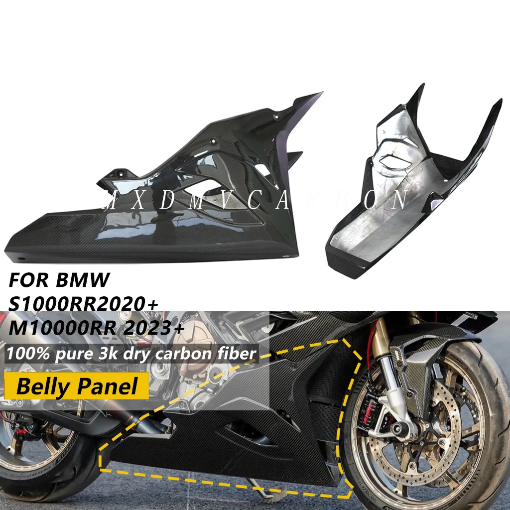

For BMW S1000RR M S 1000RR S1000RR 2026 2025 2024 2023-2020 Motorcycle Parts 100% 3K Dry Carbon Fiber Belly Panel Fairing Kits
