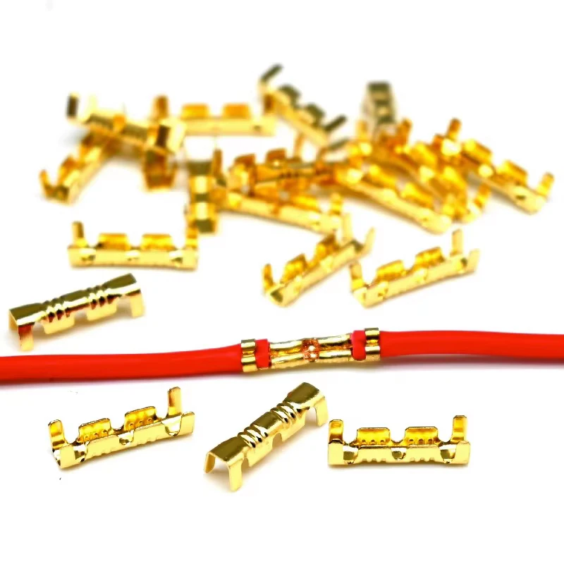 50/100/150/200/250pcs 453 U-shaped Terminal Wire Quick Connector Terminal Small Tooth Fascia Terminal 0.3-1.5mm²