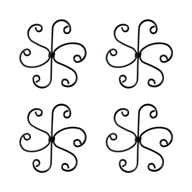 E8BD Rustproof Iron Plant Support Rings Set Of 4 For Strong Stem Stability And Growth