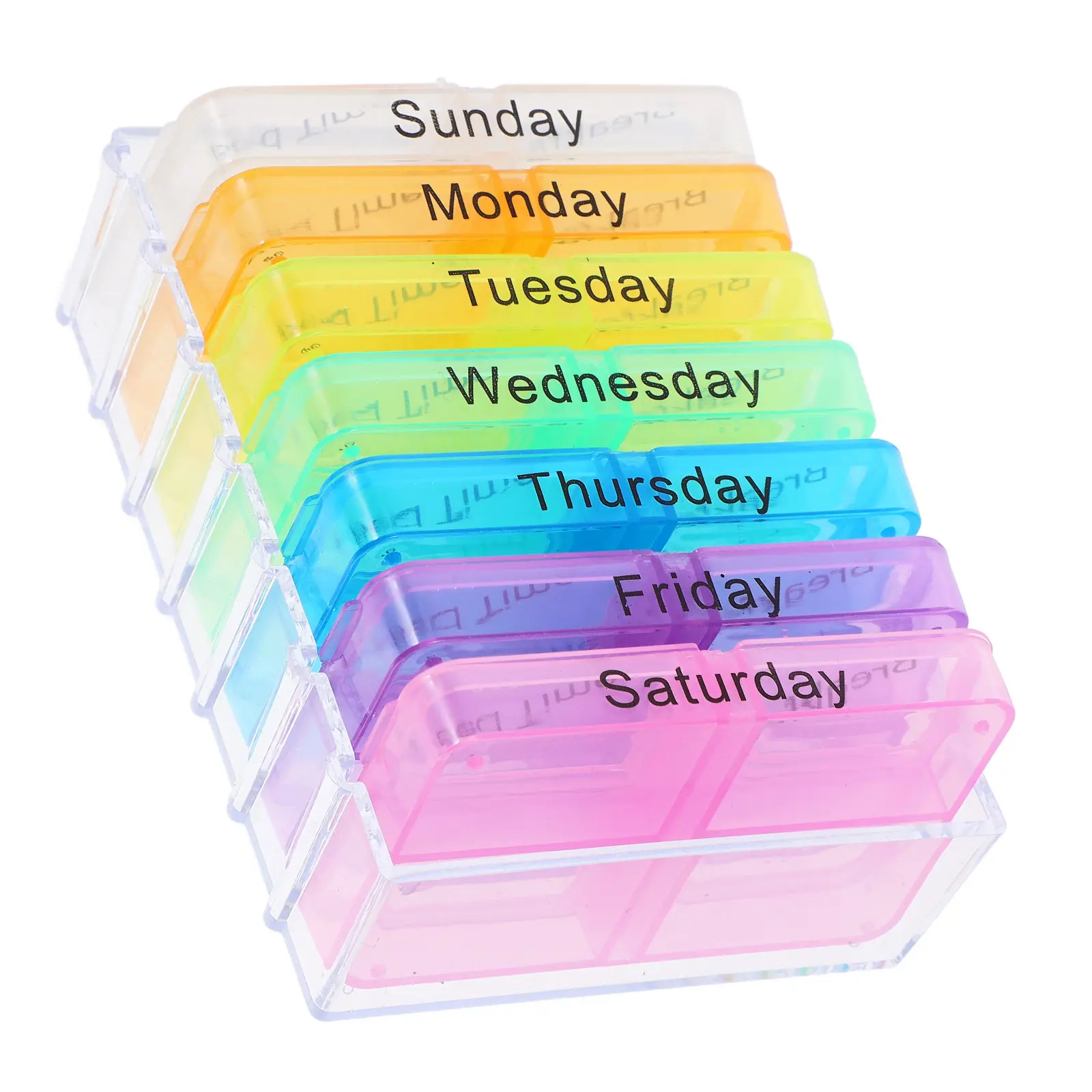

1 шт. Портативный органайзер для лекарств с 28 отделениями, разноцветный, компактный, для ежедневного хранения таблеток, для путешествий