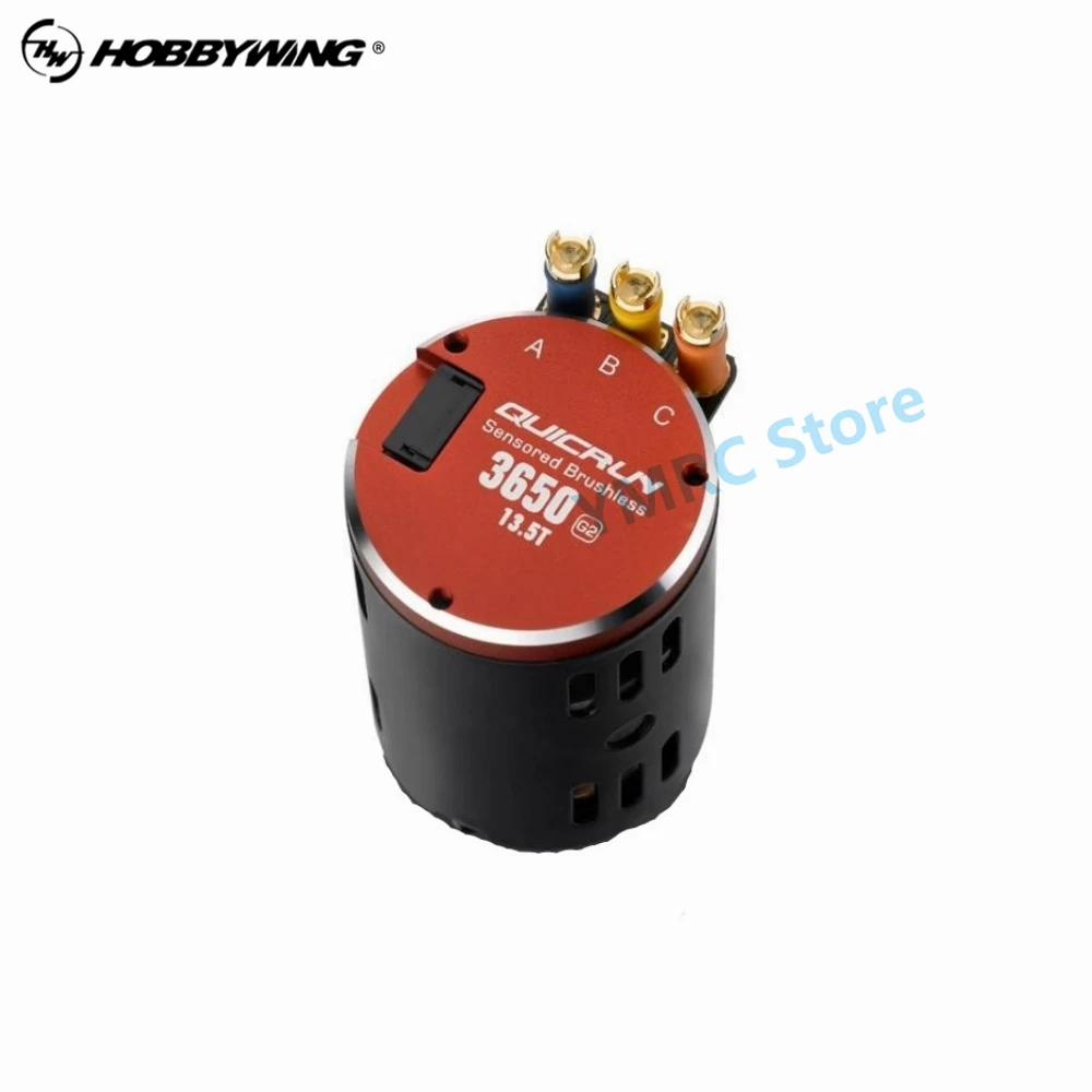 HobbyWing QuicRun 3650 SD G2 Sensored Brushless Motor with QuicRun 10BL120/10BL60 ESC Combo for 1/10th Touring Cars/Buggies