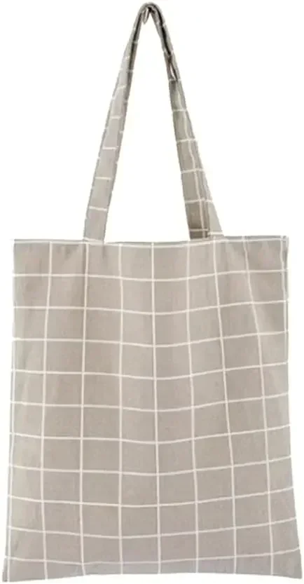 DAX-01 Canvas Tote Bag with Zipper and Inside Pocket