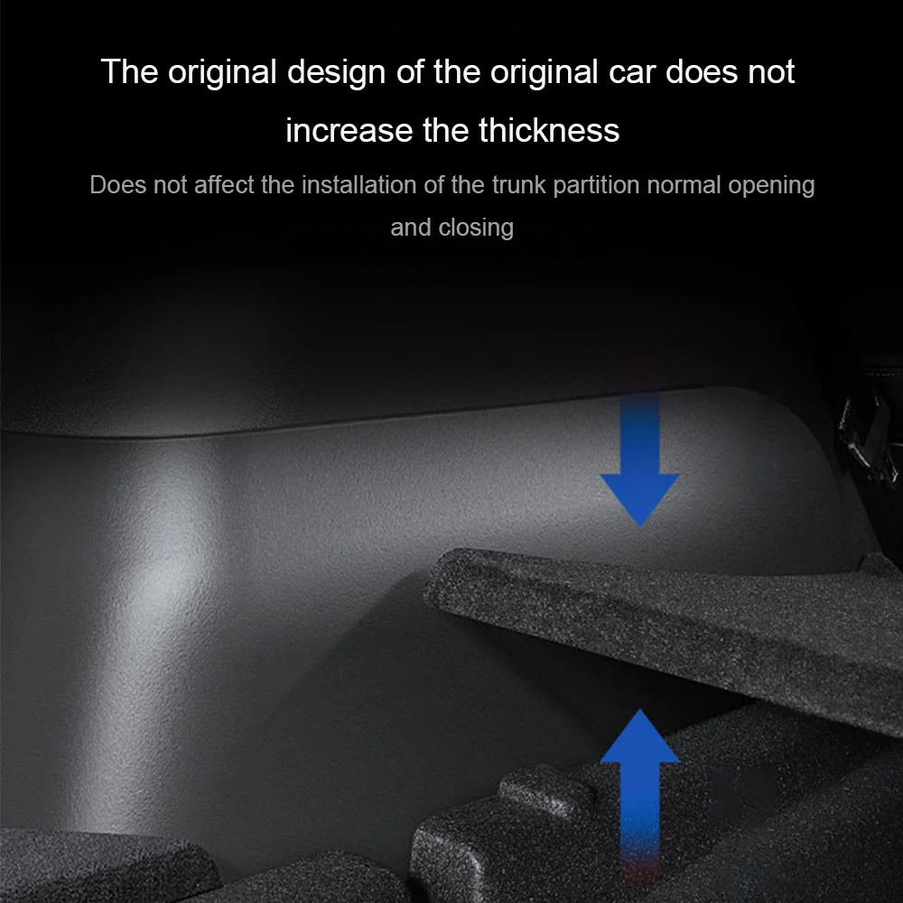 For Tesla Model Y 2021-2023 Car Rear Trunk Side Guards TPE Cover Fluff Surface Corner Protection Shell Auto Rear Trunk Protect