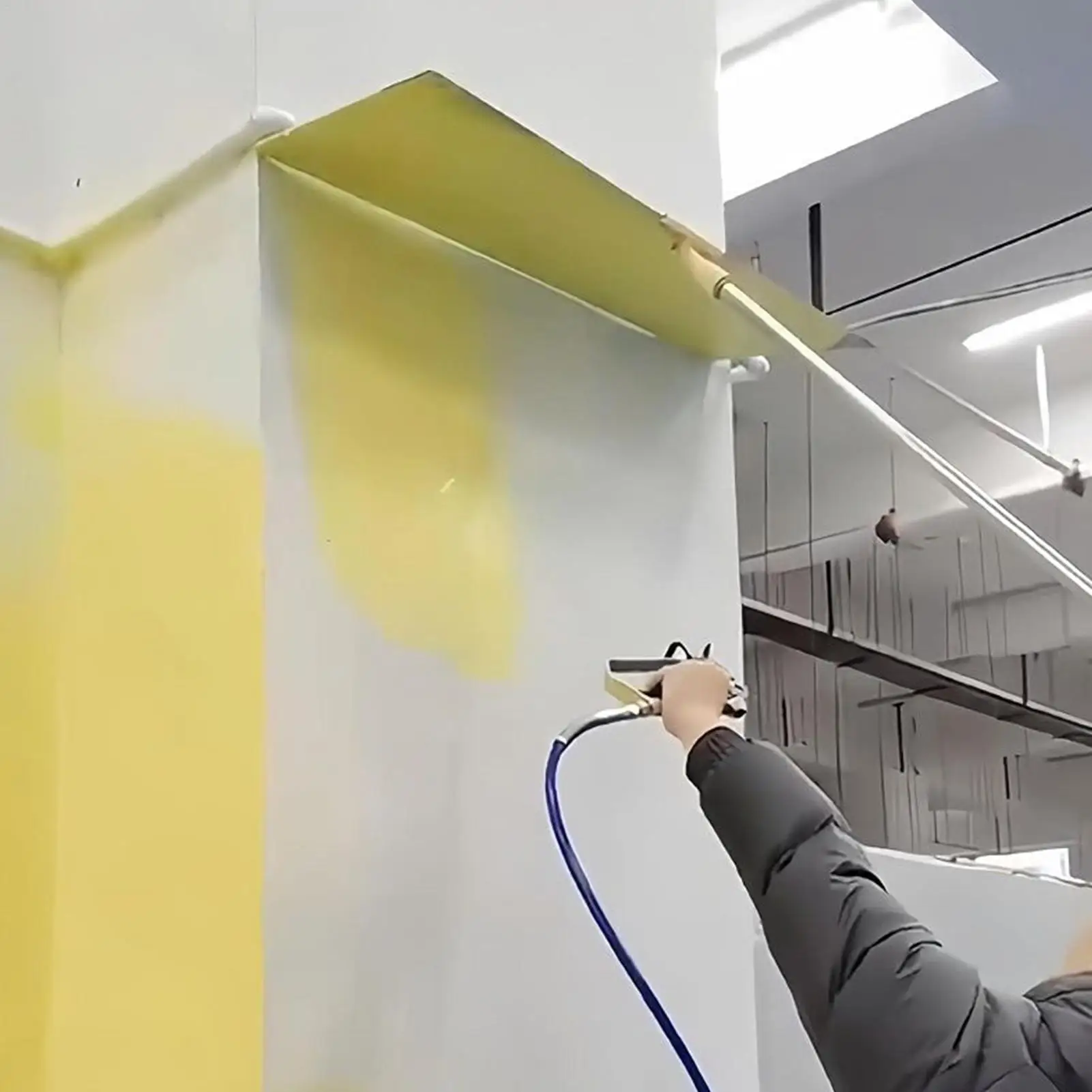 درع الطلاء للرش مع 6 أعواد متعددة الوظائف قابلة للتعديل للرسم الخارجي لزاوية باب السقف على الحائط