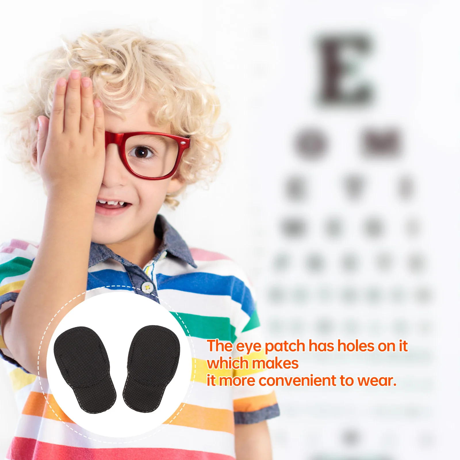 

18Pcs Pediatric Eye Patches with Holes for Easy Wear Comfortable Nonwoven Black Amblypia Eye Patches Useful Blindfolds