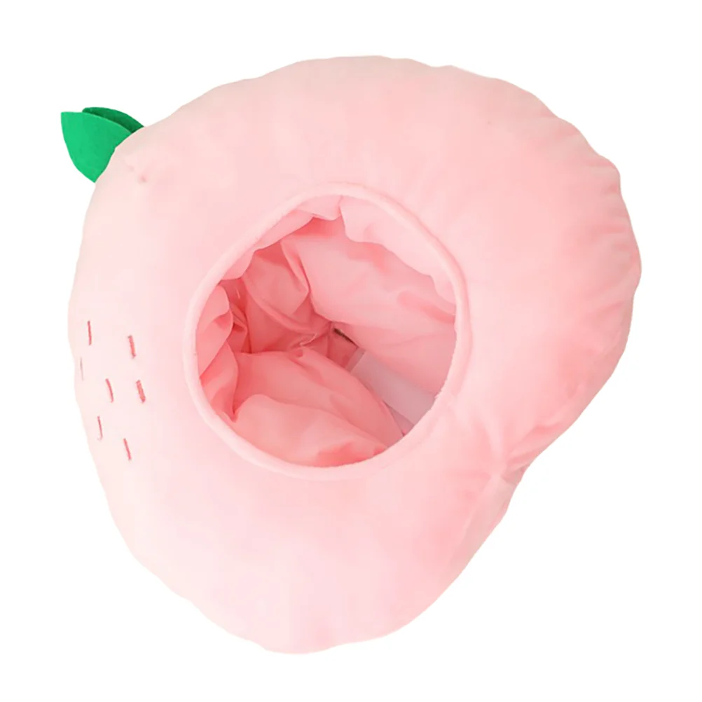 Bed Pillows Peach Headgear Plush Cap Party Hat Aldult Funny Pink Novelty Costume Child