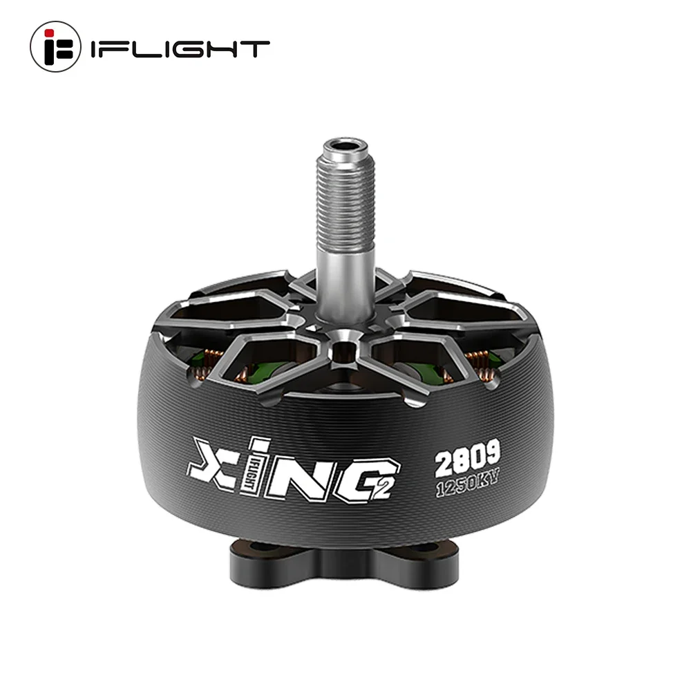 

IFlight XING2 2809 1250KV/800KV Brushless Motor W/ 5mm Titanium Alloy Shaft Compatible 7-8inch Propeller 4-6S for RC FPV Drone