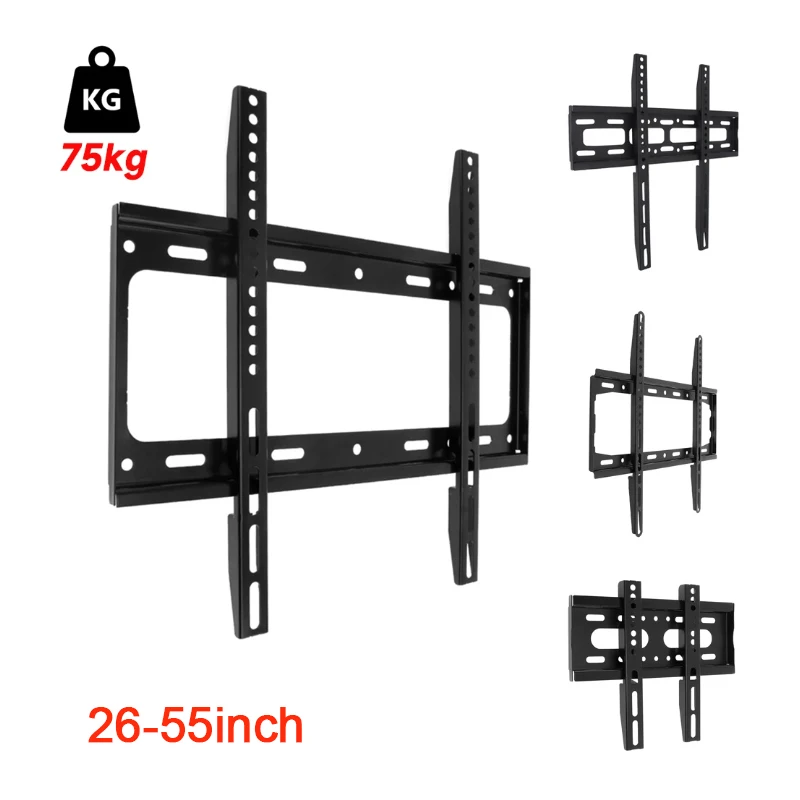 Suporte de parede do monitor de montagem de TV universal, suporte de tela do PC, suporte fixo para TV LCD LED, 14-43, 14-42, 26-55, 26-65\