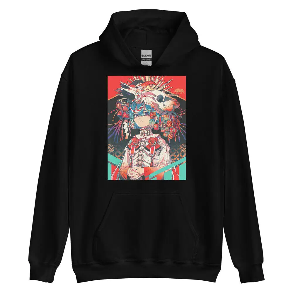 Skeleton Cute Kawaii Otaku Japan Kanji Ramen Anime Manga Gift Hoodie