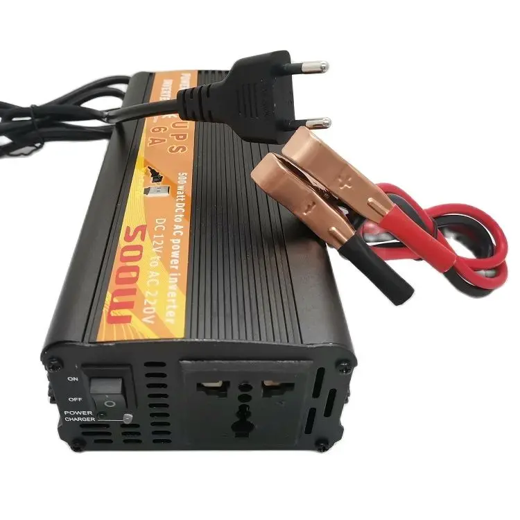 Rechargeable UPS 500W DC 12v TO AC 110v 60hz Modified wave inverter with battery charger for home car