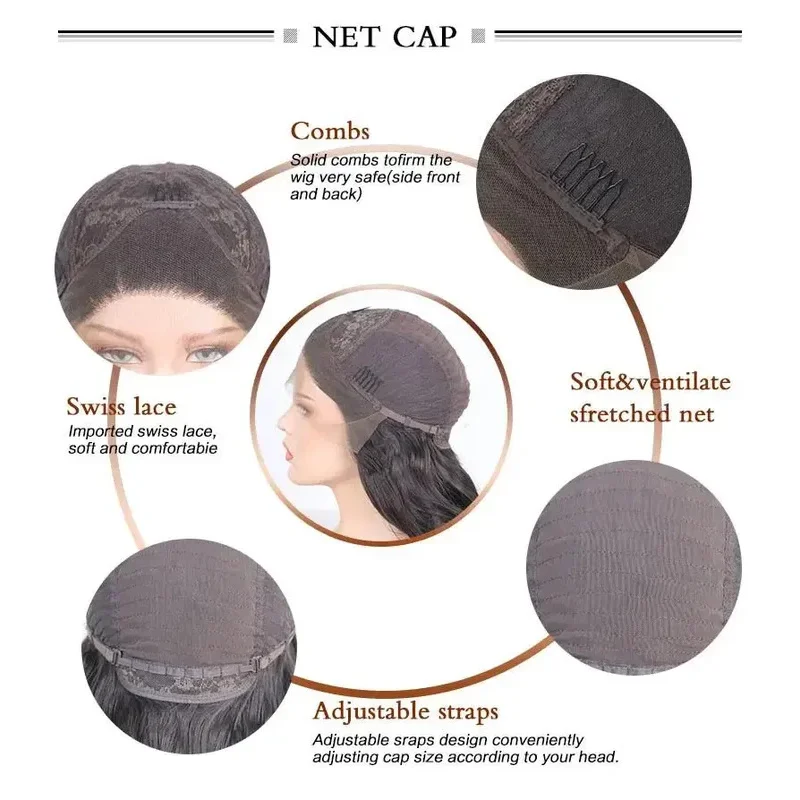 AIMEYA Free Part Black Front Wig Long Silky Straight Synthetic Lace Wigs High Temperature Hair for Men or Women Cosplays;3,k8't,