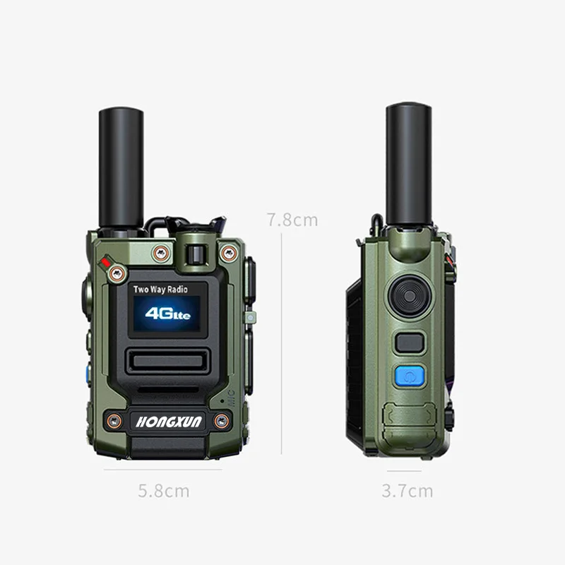 HX-K300s 4G POC شبكة جهاز اتصال لاسلكي رقمي GPS SOS وظيفة 5000 كجم نطاق اتجاهين للراديو 5000 كجم نطاق الحد من الضوضاء #4