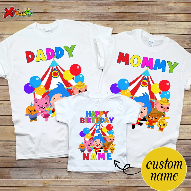 Birthday Shirts for Family Party Shirt Girl Family Matching Clothes Outfits Kids Shirt Boy Shirt Clothing Children Outfit Summer