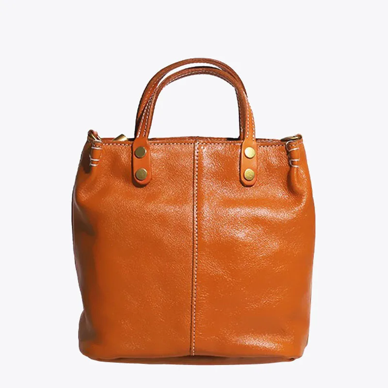 Women Hand Bags Luxury Designers 2024 Casual Commuter Tote Female Genuine Leather Lady Shoulder Bag Solid Color Shopper Handbag