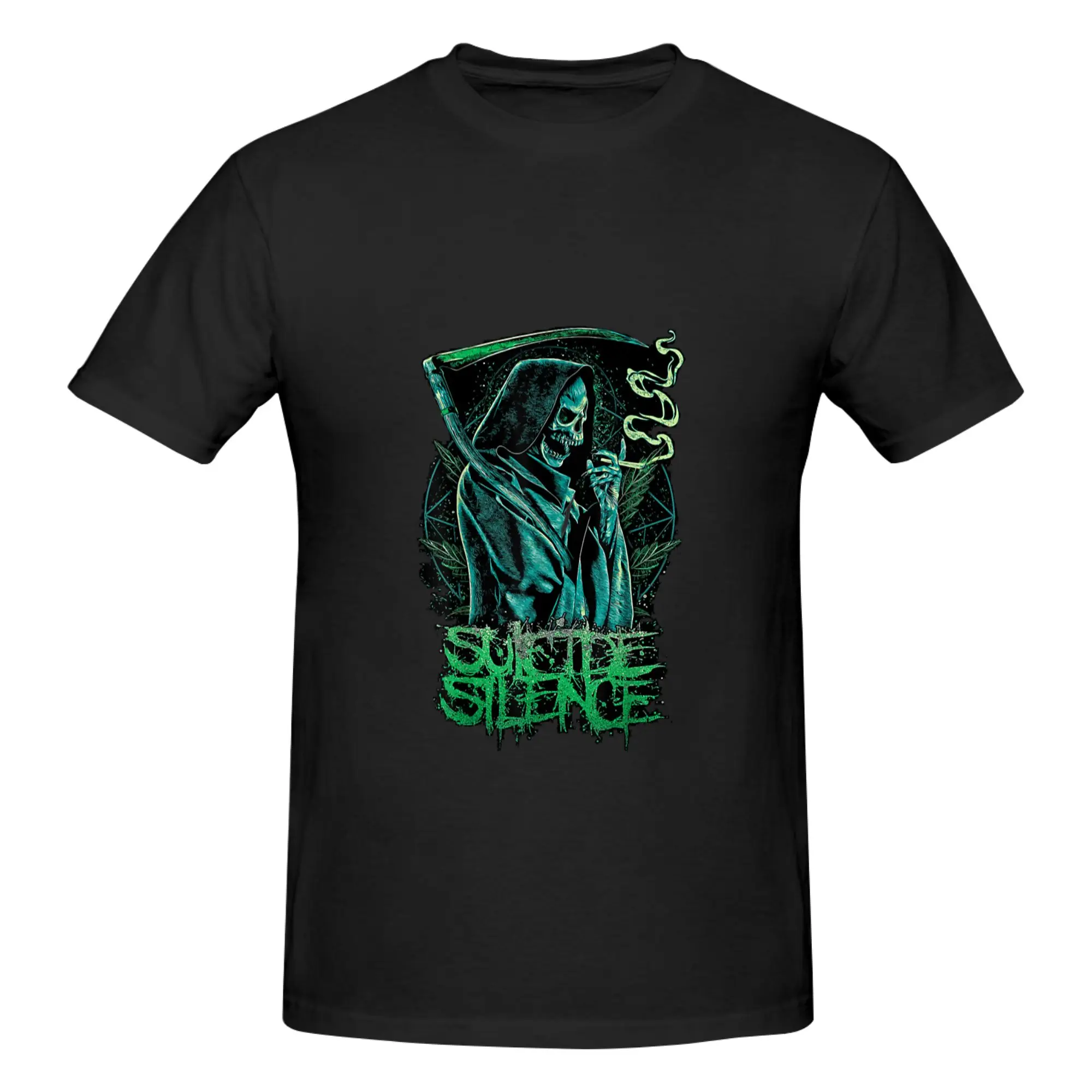 Funny Suicide Silence Reaper  Men's Printed T-Shirt Unisex T shirtCotton