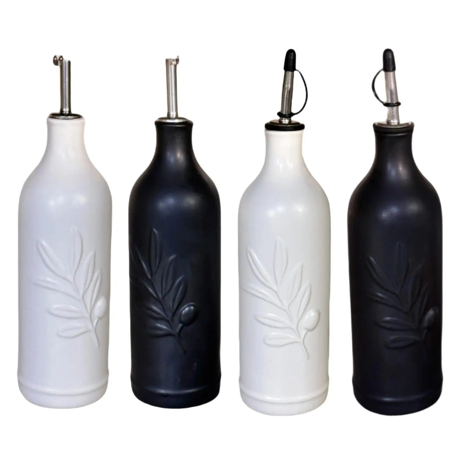 

Керамический дозатор для оливкового масла с рельефным узором, 500 мл, для хранения масла и уксуса на кухне, для домашней кухни