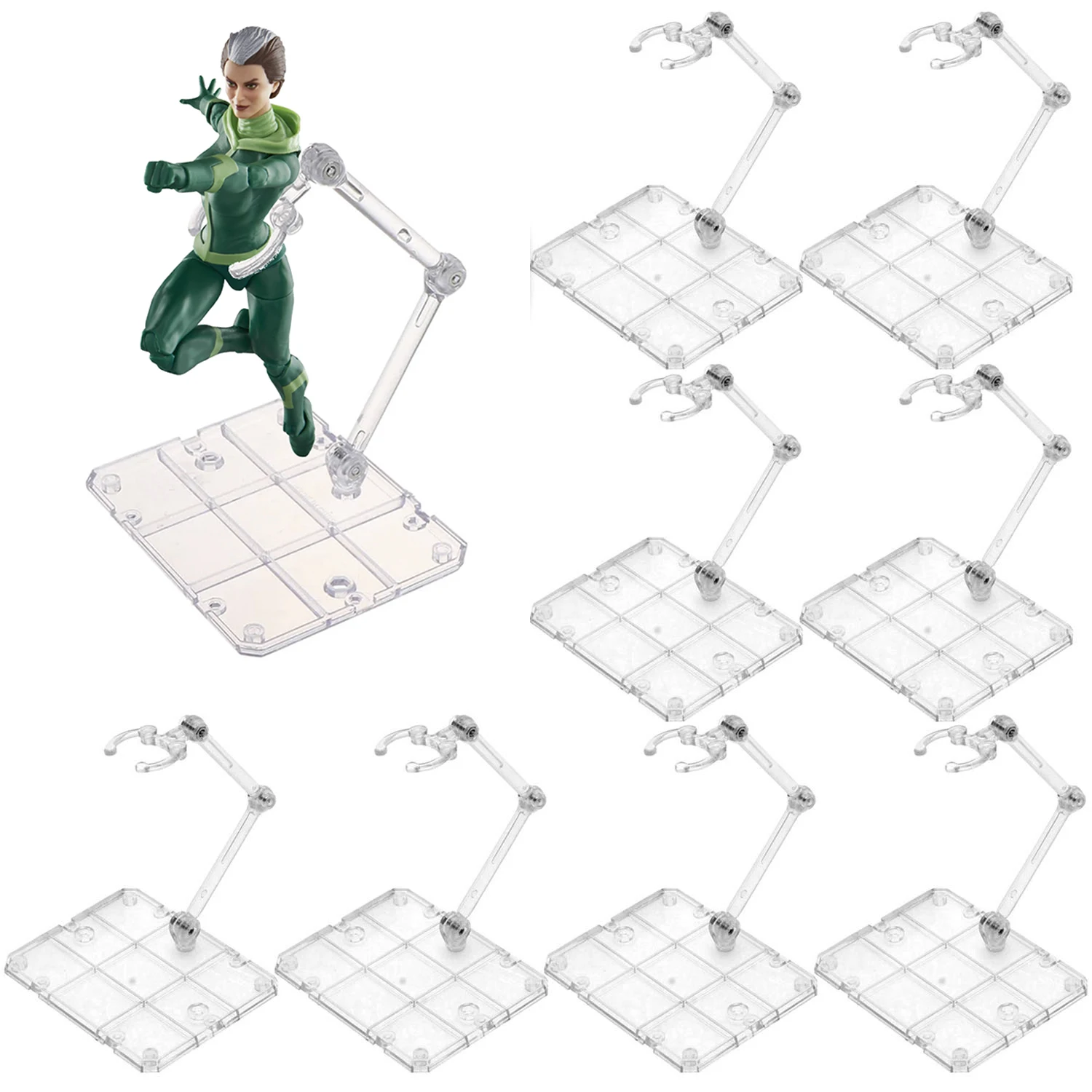 Puppe Figur Display Halter Basis Action Figur Stand Action Figur Zubehör Kunststoff Ständer Display Für Hg/Rg Figur Modell Spielzeug