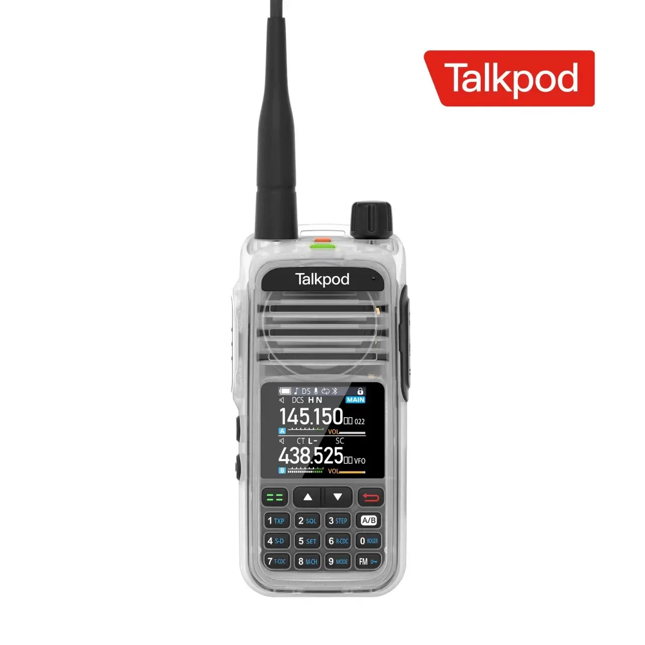 Talkpod A36 Plus Walkie Talkie 5W Portable Ham CB Radio AM FM VHF UHF 7-Band NOAA Weather Receive Transceiver Two Way Radio