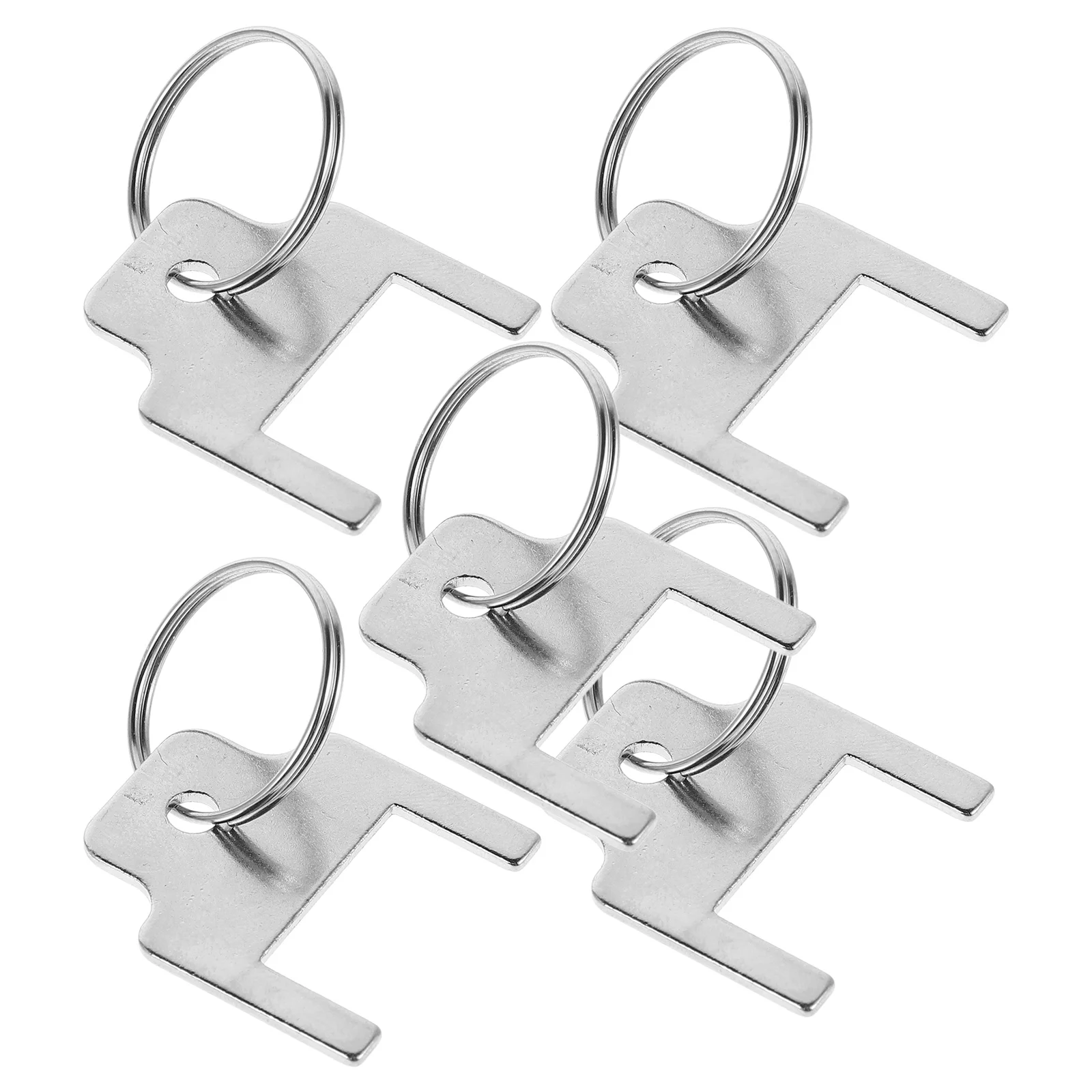 

5pcs Universal Toilet Paper Dispenser Key Replacement Metal Tissue Holder with Rings Bathroom Accessories for Commercial Use