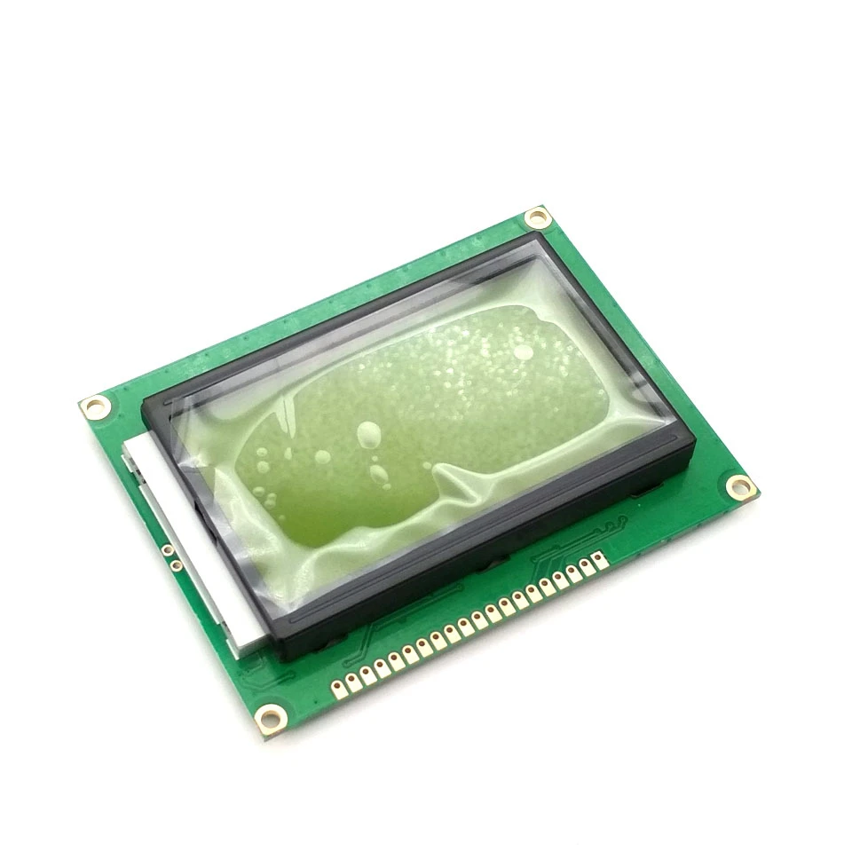 12864 LCD Display Module 5V LCD LED Display Board Yellow Green Blue Screen with Backlight ST7920 Parallel Port 128*64 128X64