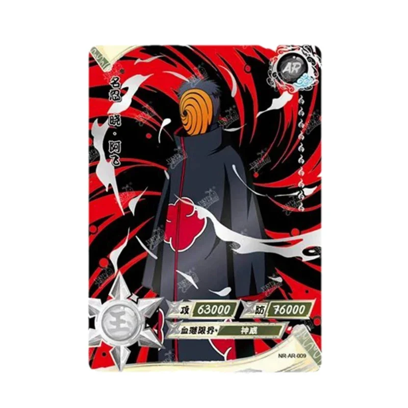 KAYOU Anime Naruto 1-10 silver AR Card Shippuden Array Zhang Xiao Organization Anbu Kaguya Collection Card Boy Xmas Gift