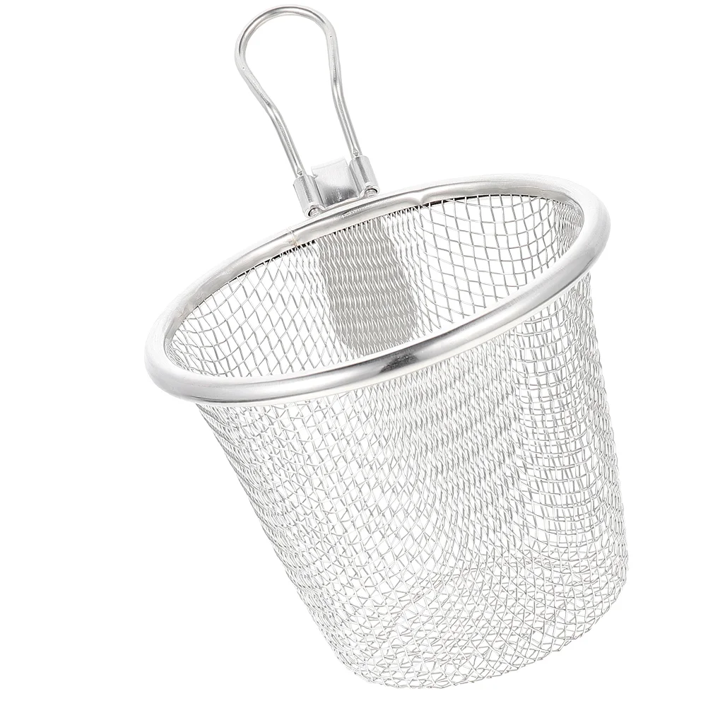 

Colander for Cooking Noodles Fishing Kitchen Strainer Basket Food Serving Stainless Steel Strainers Pans Mini Hat Pasta