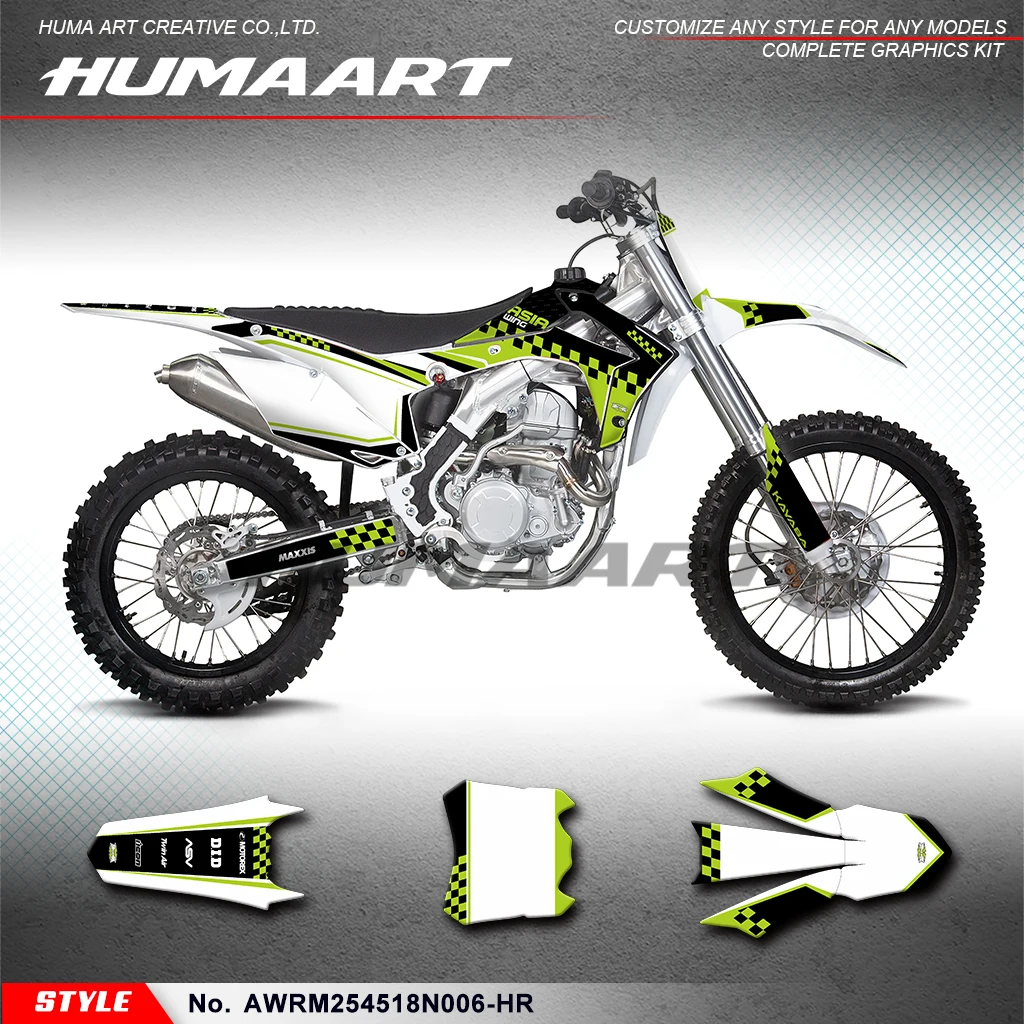 

HUMAART Stickers Complete Motorcycle Graphics for Asiawing RM250 RM450 2018 2019 2020 2021 2022 2023 2024, AWRM254518N006-HR