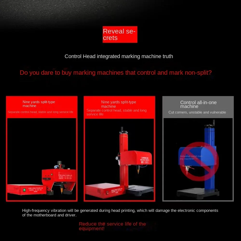 Pneumatic Dot Peen Marking Machine 170*110mm VIN Code Portable Handheld ,Chassis Number Top quality