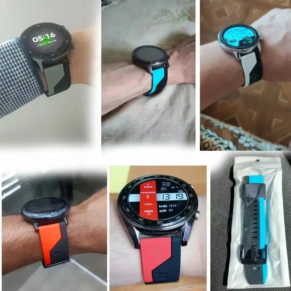 화웨이 워치 GT 4 GT4 용 실리콘 스트랩, 교체 밴드, 화웨이 GT3 GT2 프로 GT 3 2 프로, 46mm 워치 밴드, 22mm