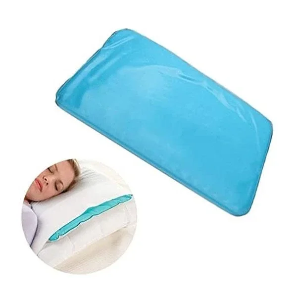 Cooling Pillow Pad Summer Therapy Insert Sleeping Aid Pad Mat Muscle Relief Cooling Gel Pillow Ice Pad Massager Sleep