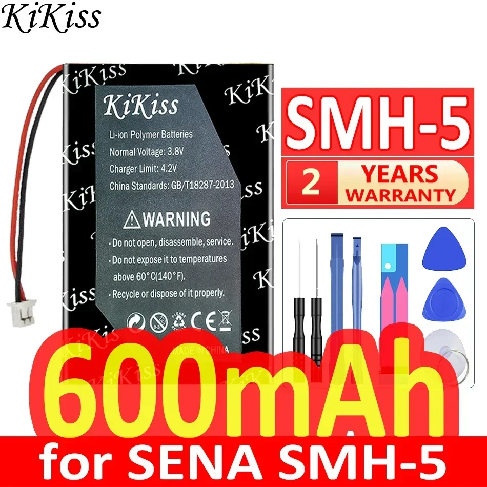 Kikiss-sena sf2用の強力なバッテリー,2線式または3線式,ヘッドセットSMH-10, SMH-5,600mah-2800mah