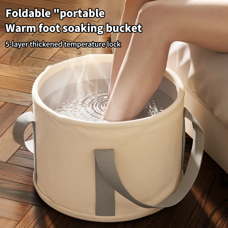 

Portable Collapsible Foot Bath Basin With Handles Perfect For Soaking Feet Traveling Camping And Outdoor Activities